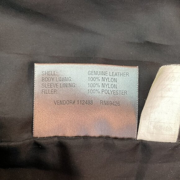 Wilsons Leather Black Leather Mens 2X Moto Jacket With Zip Out Thinsulate Insula - Picture 15 of 16